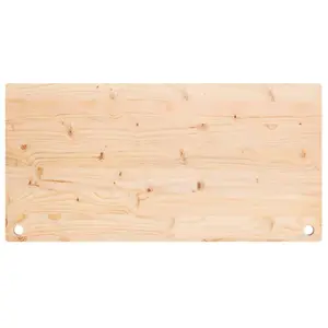 Berkfield Desk Top 100x60x2.5 cm Solid Wood Pine