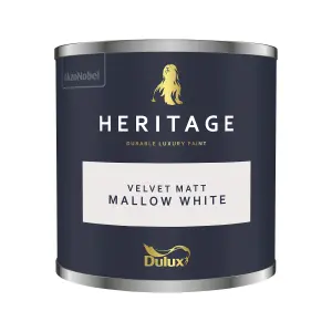 Dulux Heritage Velvet Matt - 125ml Tester Pot - Mallow White