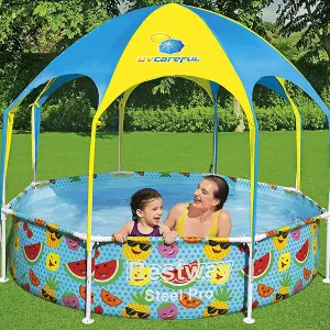 Bestway 8' x 20" Splash-in-Shade Play Swimming Pool