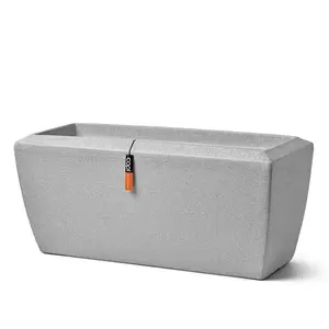 Capi Planter Arc Granite Rectangle 90x35x40 cm Ivory