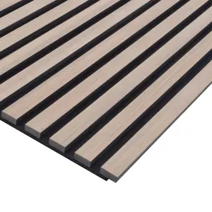 Kraus Acoustic Slat Wall Panel 3D Wood - Walnut Brown - 290x120mm - Sample