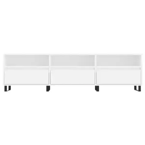 Berkfield TV Cabinet White 150x30x44.5 cm Engineered Wood