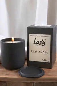 Lazy Angel Ceramic Candle Pot With Lid