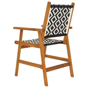 Berkfield Garden Chairs 6 pcs Solid Acacia Wood