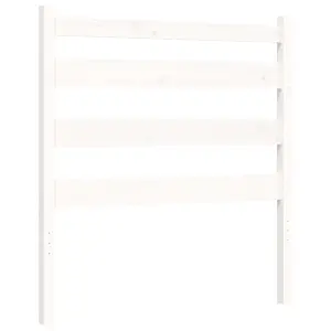 Berkfield Bed Frame with Headboard White 100x200 cm Solid Wood