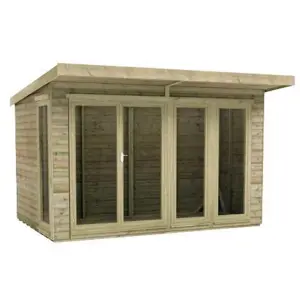 14ft x 8ft (4.26m x 2.43m) Wooden Garden Room 16mm Tongue and Groove (16mm Tongue and Groove Floor and Roof) (14 x 8) (14x8)