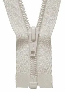 NYLON O/E ZIP 66CM - Nylon Open End Zip: 66cm: Ivory - YKK