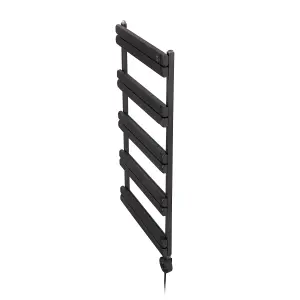 Smart WiFi Aluminium Electric Towel Rail. Low Energy consumption, High performance. 400Watt. Black