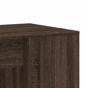 Berkfield Desk Brown Oak 102x50x75 cm Engineered Wood