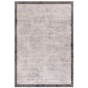 Blade Border Handwoven Rug Silver Grey 08 Rug 120x170cm for the