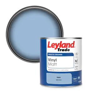 Leyland Trade Vinyl Matt Walls & Ceilings Emulsion Paint Valor (PPG1244-3) 1L