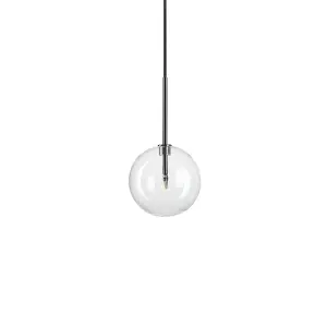 Luminosa EQUINOXE 15cm Globe Pendant Ceiling Light Chrome