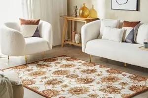 Wool Area Rug 200 x 200 cm Beige and Brown EZINE