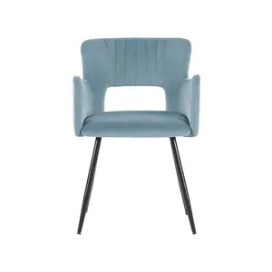 Kirssy Upholstered Dining Chair Light Blue