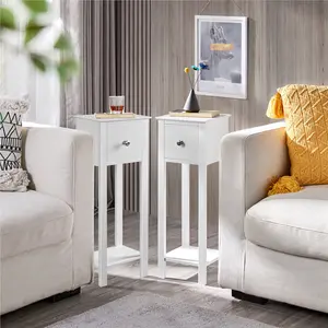  Side Table Set (Set of 2) White