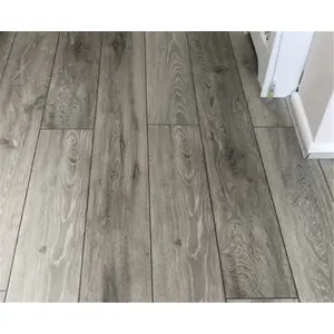 PACK OF 10 (Total 10 Units) - Grey Oak 8mm Thick Laminate Flooring (22.2m2 Coverage)