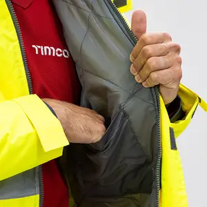 Timco - Hi-Visibility Parka Jacket - Yellow (Size XX Large - 1 Each)