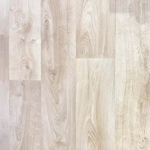 Light Beige Wood Effect Vinyl Flooring For Kitchen, Bathroom, Dining Room, 2.0mm Thick Vinyl Sheet -3m(9'9") X 4m(13'1")-12m²