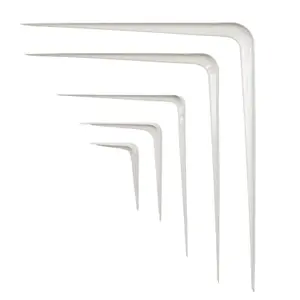 GoodHome White Steel Shelving bracket (H)350mm (D)300mm