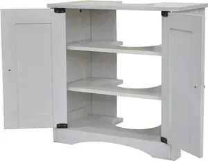 Bathroom Sink Cabinet Under Basin Unit Cupboard Storage Furniture White