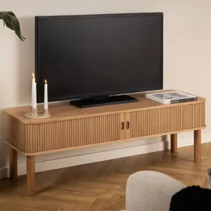 Langley 2 Door TV Unit in Oak Effect