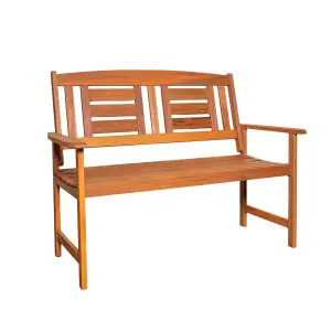 Hawkshead 2 Seater Outdoor Wooden Garden Patio Bench