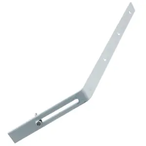 SPARES2GO Gutter Top Rafter Bracket Universal Galvanised Steel Fascia Support Fixings (Pack of 5, 300mm)