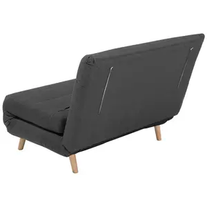 Beliani Retro Sofa Bed SETTEN Dark Grey