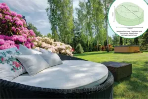 Garden Outdoor Water Resistant Day Bed Lounger Sofa Chair Cover Protector