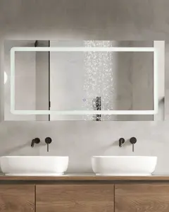 LED Bathroom Mirror BENOUVILLE Silver