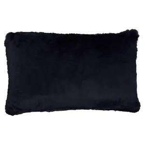 Bosie Lamina Navy Blue Rectangular Cushion