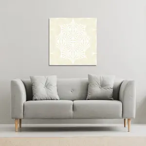 Golden Star Ornament (Canvas Print) / 61 x 61 x 4cm