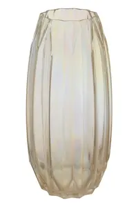 Interiors by Premier Petro Large Glass Vase with Iridescent Finish