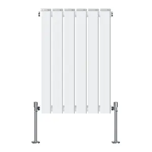 Right Radiators 600x408 mm Horizontal Double Flat Panel Designer Radiator White