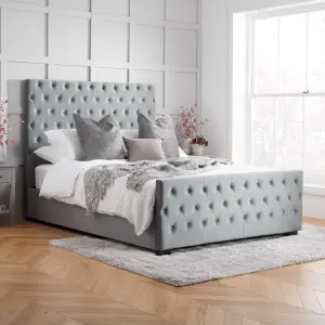 Birlea Marquis Double Bed Frame In Grey