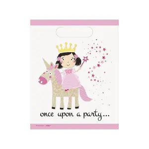 Unique Party Princess Gift Bag (Pack of 8) Pink (One Size)