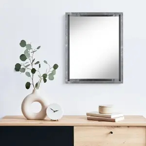 nielsen Albury Accent Metallic Effect Rectangular Mirror 54x44cm