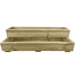 19 Tier Wooden Planter Ruby Multi-Level Garden Plant Box for Flowers & Strawberries