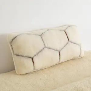 Cashmere Wool Pillow - Natural Hex