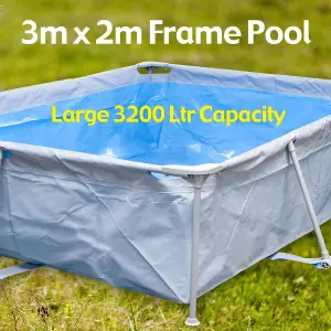 Large Rectangular Pool Frame 3m x 2m - Wild 'n Wet