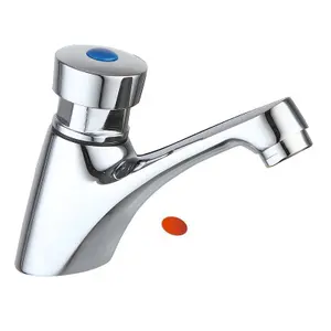 Mono Basin Sink Tap 1/2" Push Down Delay Self Close Closing Non-Concussive