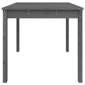 Berkfield Garden Table Grey 82.5x82.5x76 cm Solid Wood Pine