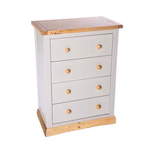 Bomporto 4 Drawer Chest of Drawers Wood Knob