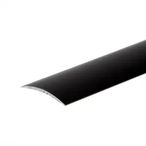 Self-adhesive anodised aluminium door floor bar edge trim threshold  930mm x 40mm a13 black