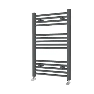 Right Radiators 800x500 mm Vertical Straight Heated Towel Rail Radiator Ladder Warmer Anthracite