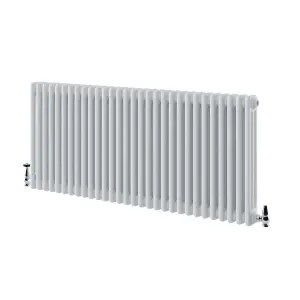 Braxton White Triple Horizontal Column Radiator - 600x1370mm