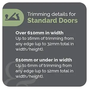 Green & Taylor White Primed Shaker 1 Lite Frosted Glass Internal Door