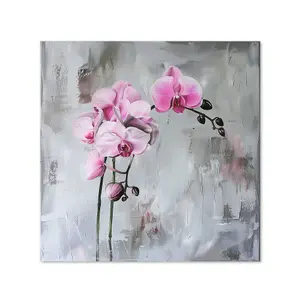 Pink Orchids Kitchen Splashback