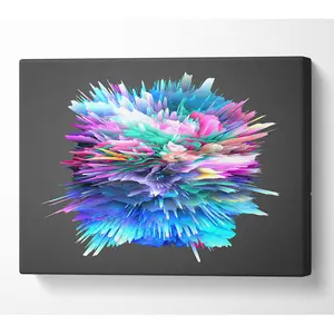 Shard Of Colour - Wrapped Canvas Print 35.6cm H x 50.8cm W