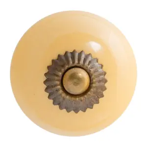 Nicola Spring - Round Ceramic Cabinet Knob - Solid